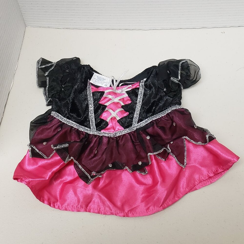 Build A Bear Black & Pink Halloween Witch Dress